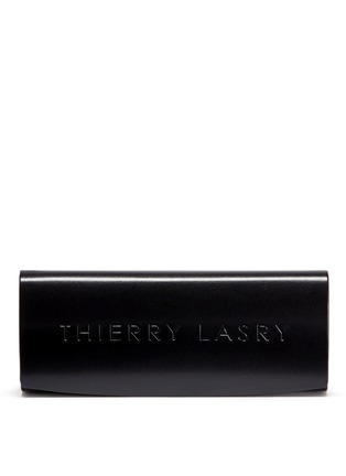 细节 - 点击放大 - THIERRY LASRY - Affinity金属拼接Wayfarer款太阳眼镜