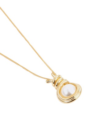 细节 - 点击放大 - BITTERSWEET - Pearl knot 18k镀金纯银扭结人造珍珠项链