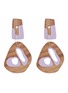 首图 - 点击放大 - ROKSANDA - Cutout wood drop earrings