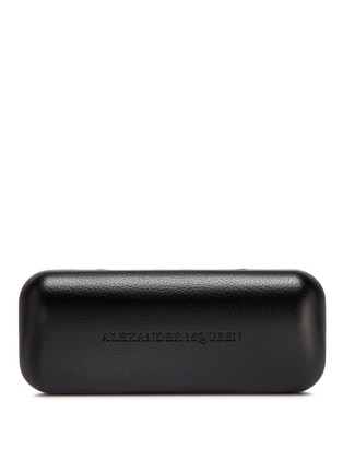 细节 - 点击放大 - ALEXANDER MCQUEEN - 金属顶框飞行员太阳眼镜