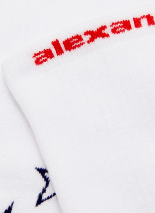 细节 - 点击放大 - ALEXANDERWANG - 品牌名称五角星混棉袜