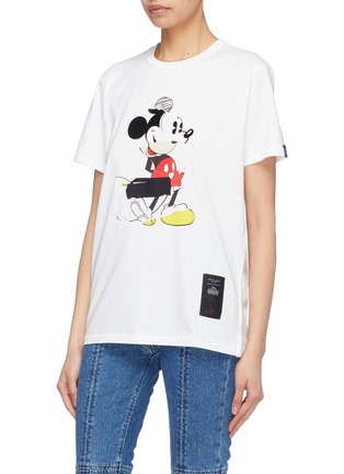 正面 -点击放大 - RAG & BONE - x Disney Mickey Mouse中性款拼接米奇图案纯棉T恤
