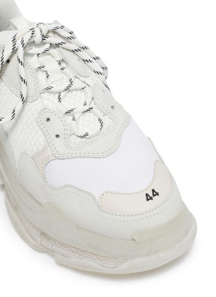 细节 - 点击放大 - BALENCIAGA - Triple S Clear Sole拼接设计运动鞋