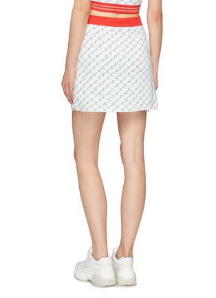 背面 - 点击放大 - STELLA MCCARTNEY - 品牌名称斜条纹针织半裙