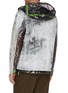 背面 - 点击放大 - MONCLER - Chardin网眼布拼接抽象笔触连帽夹克
