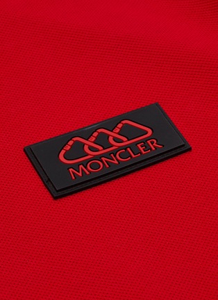  - MONCLER - 品牌标志徽章侧条纹polo衫