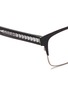 细节 - 点击放大 - ALEXANDER MCQUEEN - Metal brow bar acetate optical glasses