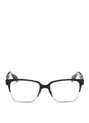 首图 - 点击放大 - ALEXANDER MCQUEEN - Metal brow bar acetate optical glasses