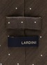 细节 - 点击放大 - LARDINI - 波点刺绣真丝领带