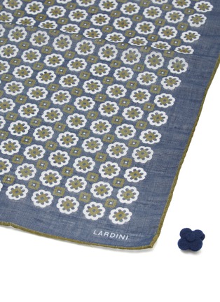 细节 - 点击放大 - LARDINI - 花卉图案纯棉袋巾