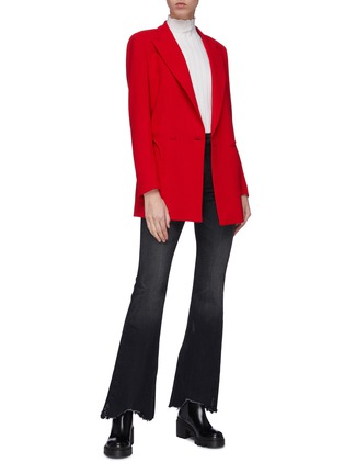 模特儿示范图 - 点击放大 - BLAZÉ MILANO - x Georgina Brandolini d'Adda Cool & Easy双排扣羊毛西服外套