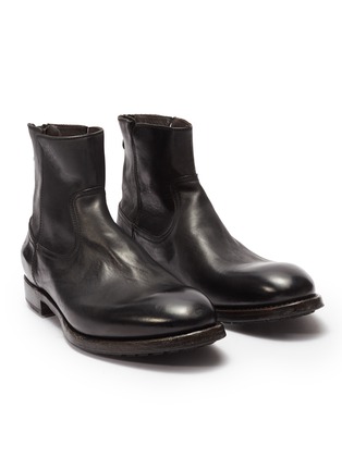 细节 - 点击放大 - PROJECT TWLV - 'Flame' leather boots