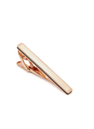细节 - 点击放大 - TATEOSSIAN - Logo rose gold silver tie clip