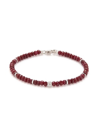 首图 - 点击放大 - TATEOSSIAN - 'Nodo Precious' ruby bead silver bracelet