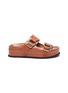 首图 - 点击放大 - 3.1 PHILLIP LIM - 'Freida' buckled leather platform slide sandals