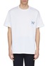 首图 - 点击放大 - WOOYOUNGMI - 纹理品牌标志纯棉T恤
