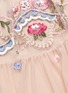 细节 - 点击放大 - NEEDLE & THREAD - Dreamers花卉刺绣钟形袖网纱连衣裙