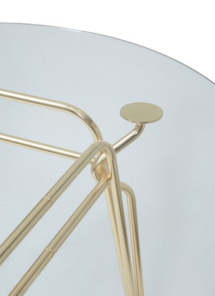 细节 –点击放大 - GHIDINI 1961 - Botany圆形玻璃餐桌－金色