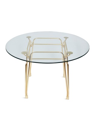 首图 –点击放大 - GHIDINI 1961 - Botany圆形玻璃餐桌－金色