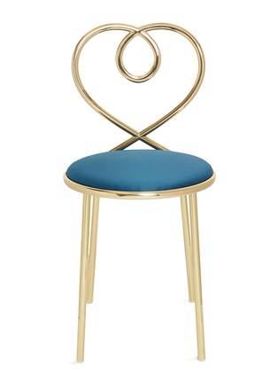 首图 –点击放大 - GHIDINI 1961 - Love黄铜爱心靠背座椅－蓝绿色