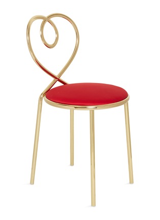  - GHIDINI 1961 - Love黄铜爱心靠背座椅－红色