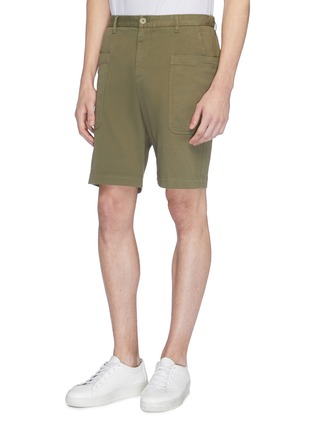正面 -点击放大 - BARENA - Bermuda Istrio斜纹布短裤