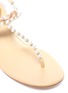 细节 - 点击放大 - RENÉ CAOVILLA - Eliza人造珍珠搭带夹脚凉鞋