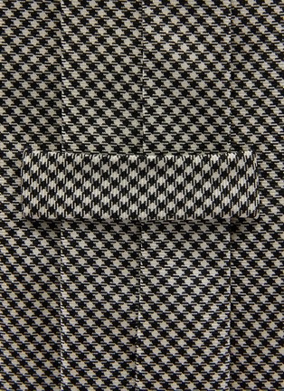 细节 - 点击放大 - STEFANOBIGI MILANO - 拼色格纹真丝领带