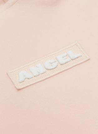  - ANGEL CHEN - 品牌名称刺绣丝绒短款连帽卫衣