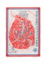 细节 - 点击放大 - FRANCO FERRARI - Monuments de Paris城市图景莫代尔混丝围巾