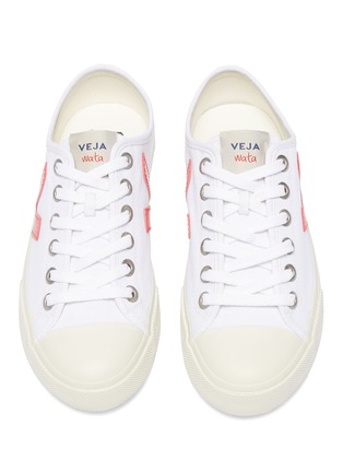 细节 - 点击放大 - VEJA - Wata V字拼贴有机棉帆布运动鞋