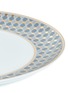 细节 –点击放大 - ANDRÉ FU LIVING - Vintage Modern几何图案围边陶瓷餐盘－灰蓝色及金色
