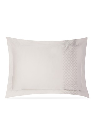 首图 –点击放大 - ANDRÉ FU LIVING - Vintage Modern几何图案纯棉棉缎枕套套装－灰色及米色