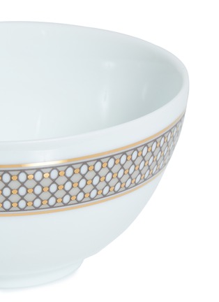 细节 –点击放大 - ANDRÉ FU LIVING - Vintage Modern几何图案陶瓷中式汤碗－米色及金色