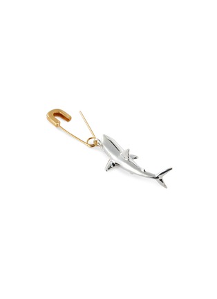 细节 - 点击放大 - AMBUSH - 鲨鱼吊坠纯银别针单只耳环