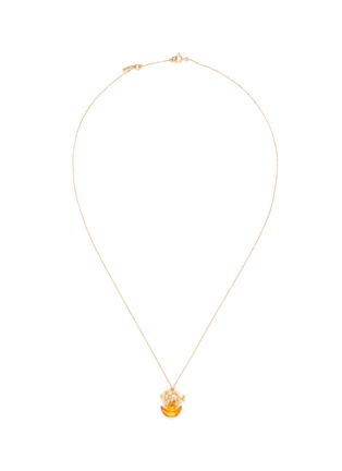 首图 - 点击放大 - BAO BAO WAN - 黄晶钻石小猪元宝造型18k金项链