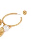 细节 - 点击放大 - OSCAR DE LA RENTA - 人造珍珠及硬币吊坠不对称耳环