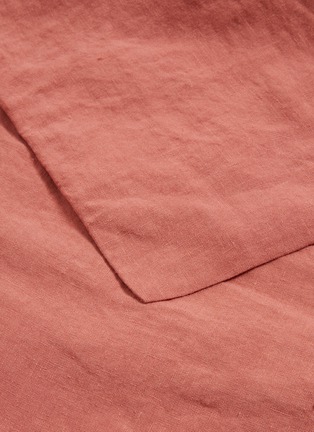 细节 –点击放大 - SOCIETY LIMONTA - Rem亚麻枕套两件套－珊瑚红色