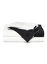 FRETTE BOLD特大双人床条纹围边纯棉四件套-奶白色及黑色 FRETTE BOLD特大双人床条纹围边纯棉四件套-奶白色及黑色