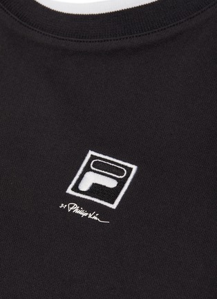 细节 - 点击放大 - FILA X 3.1 PHILLIP LIM - 褶裥收腰logo背面T恤裙