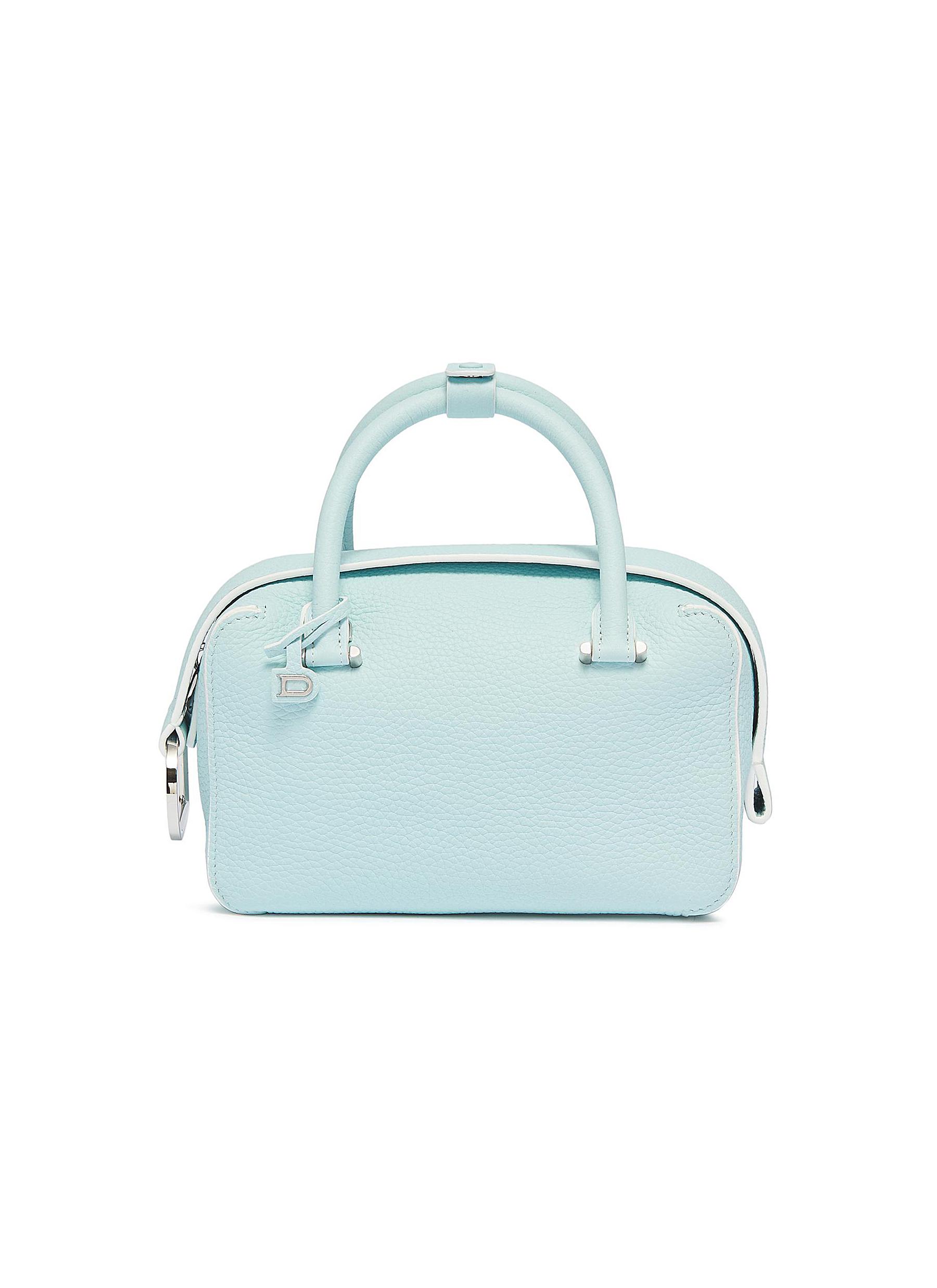 Delvaux Cool Box Mini真皮手提包 In Blue ModeSens