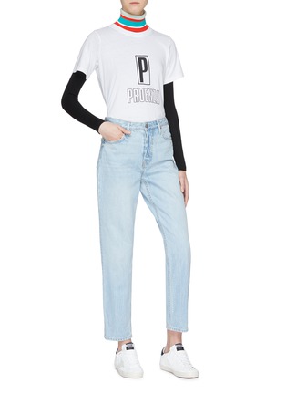 模特儿示范图 - 点击放大 - PROENZA SCHOULER - PSWL品牌名称纯棉T恤