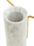 细节 –点击放大 - SHANG XIA - “望月”小号大理石及黄铜花瓶 －白色及灰色
