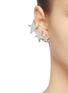 模特儿示范图 - 点击放大 - KENNETH JAY LANE - 仿水晶五角星夹耳式耳环