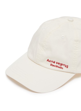 细节 - 点击放大 - ACNE STUDIOS - logo刺绣斜纹布棒球帽