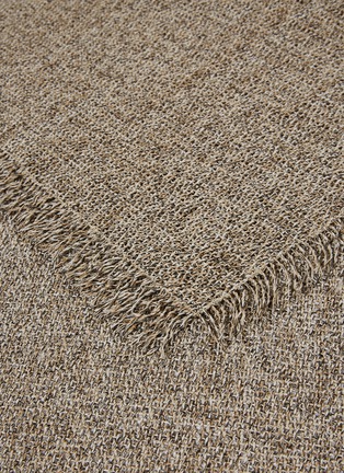 细节 –点击放大 - CHILEWICH - Market Fringe小号流苏围边编织地毯－浅棕色