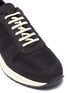 细节 - 点击放大 - COMMON PROJECTS - Track Vintage网眼布拼接绒面真皮运动鞋