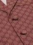  - GUCCI - 双G标志印花帆布西服外套