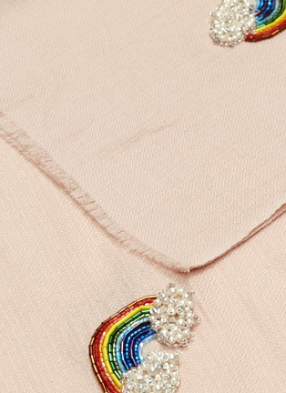 细节 - 点击放大 - JANAVI - 珠饰彩虹超细美丽诺羊毛围巾