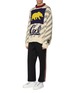 模特儿示范图 - 点击放大 - CALVIN KLEIN 205W39NYC - x UC Berkeley加州灰熊几何图案混羊毛针织衫